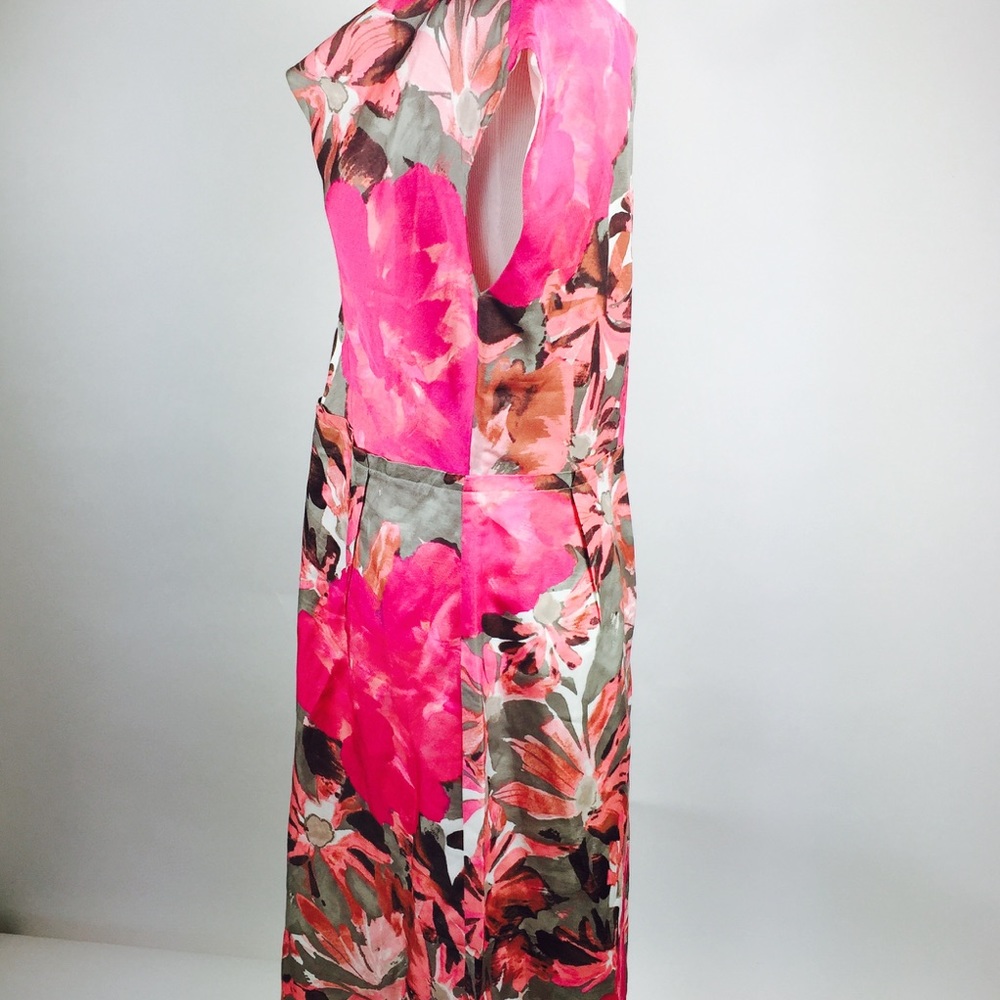 Banana Republic Mad Men Sheath dress Floral M - Picture 3 of 6